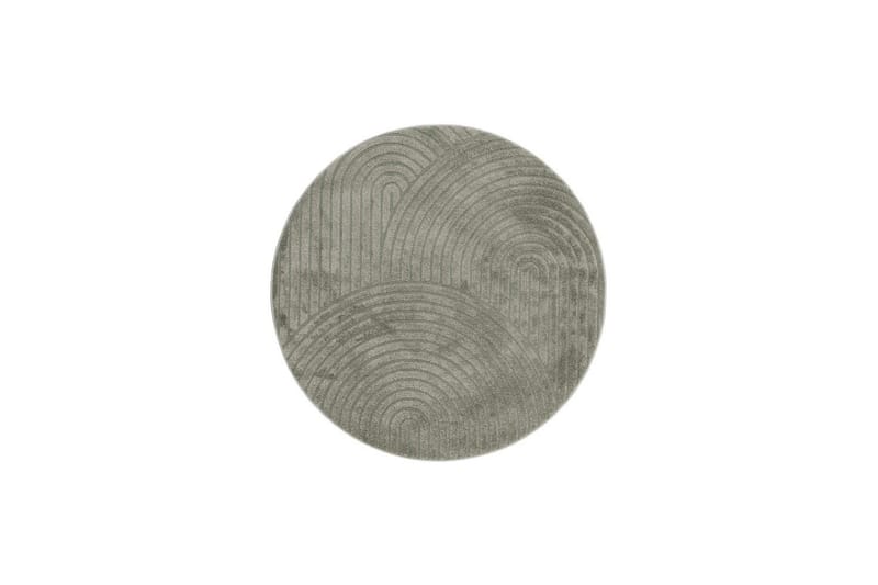 Maskinvävd Matta Genova Zen Rund - 200x200 cm, Grön - Textil & mattor - Mattor - Modern matta - Wiltonmattor
