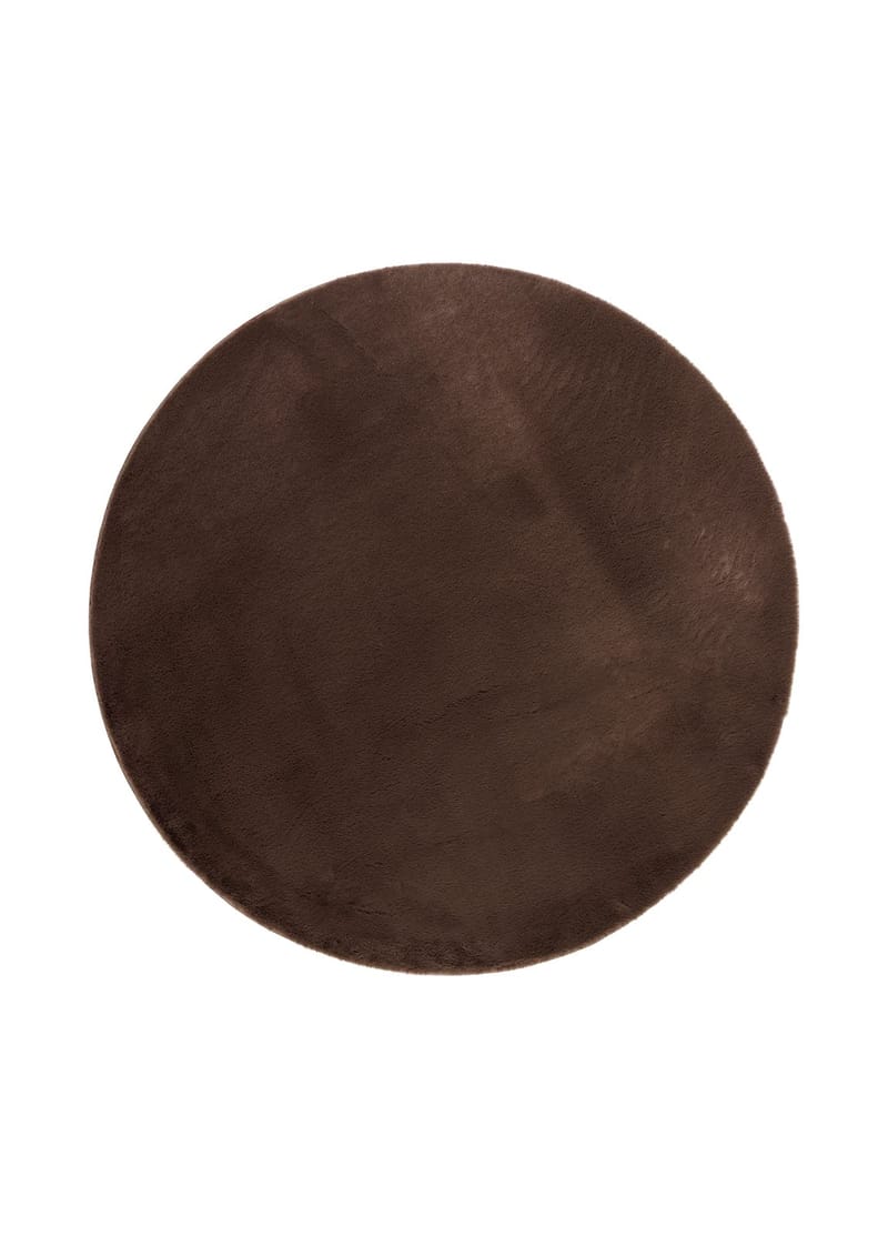 Maskinvävd Matta Heaven Deluxe Rund 200 cm, Choklad
