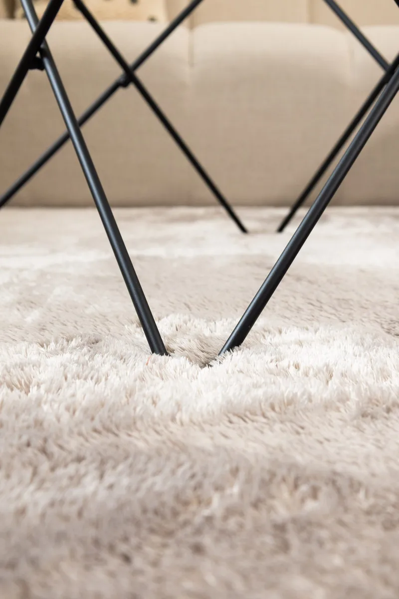 Maskinvävd Matta Novelle Kravdratisk 240x240 cm - Grå - Textil & mattor - Mattor - Modern matta - Ryamatta & luggmatta