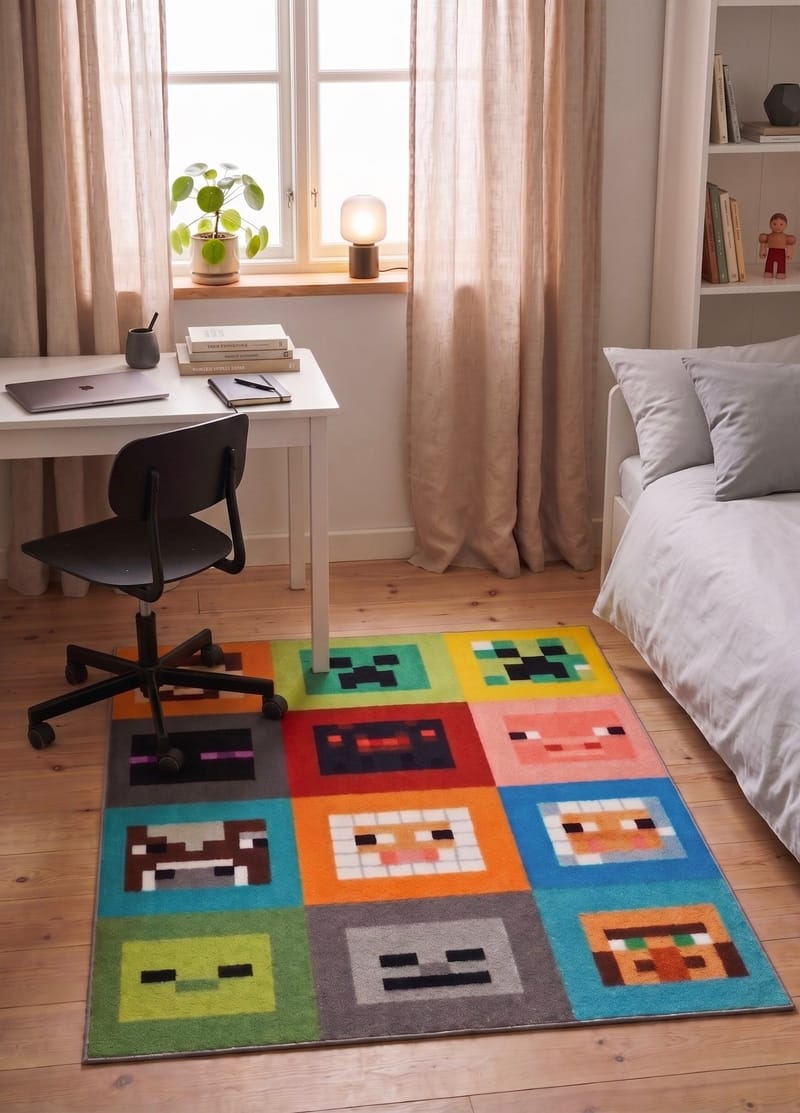 Maskinvävd Matta Play Mining 120x160 cm - Multi - Textil & mattor - Mattor - Modern matta - Wiltonmattor