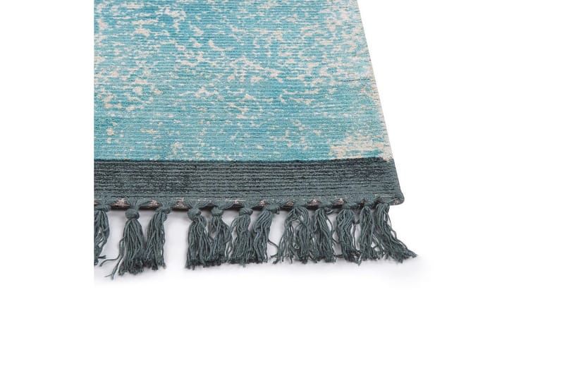 Matta Akarsu - Blå, beige, 140x200 cm - Textil & mattor - Mattor - Modern matta - Viskosmatta & konstsilkesmatta