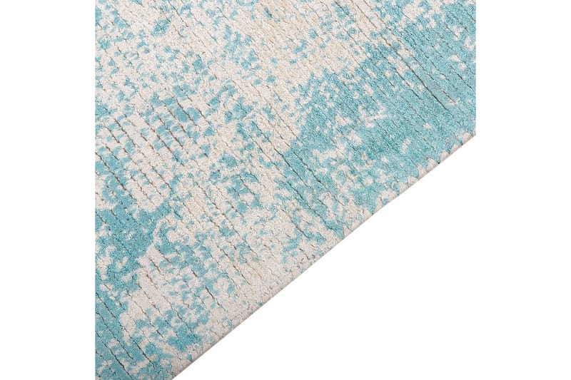 Matta Akarsu - Blå, beige, 80x150 cm - Textil & mattor - Mattor - Modern matta - Viskosmatta & konstsilkesmatta