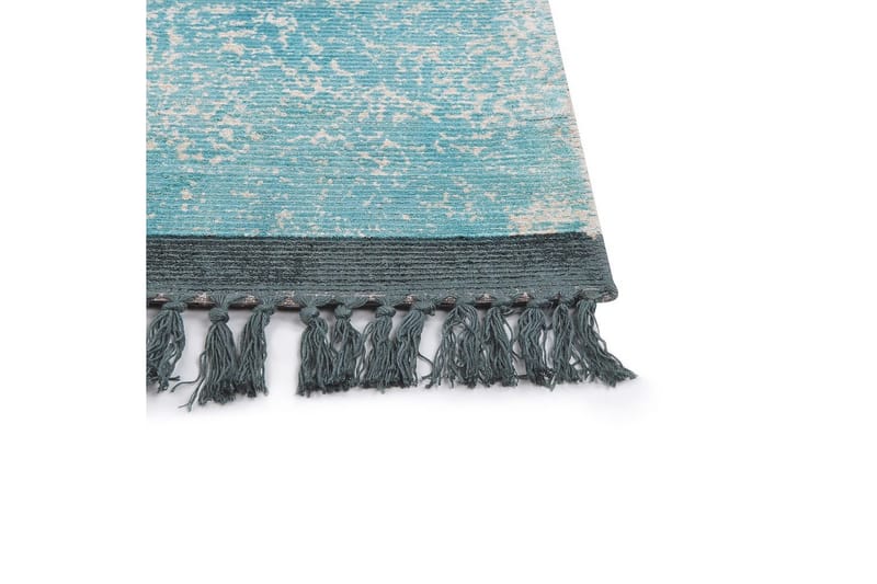 Matta Akarsu - Blå, beige, 80x150 cm - Textil & mattor - Mattor - Modern matta - Viskosmatta & konstsilkesmatta