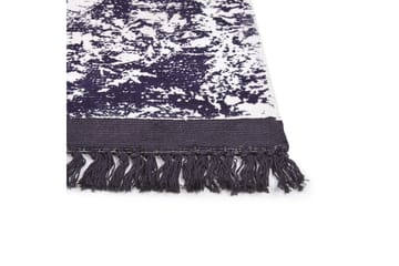 Matta Akarsu - Violett, vit, 140x200 cm - Textil & mattor - Mattor - Modern matta - Viskosmatta & konstsilkesmatta
