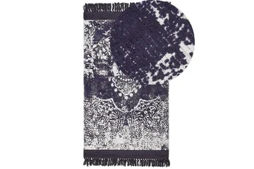 Matta Akarsu - Violett, vit, 80x150 cm - Textil & mattor - Mattor - Modern matta - Viskosmatta & konstsilkesmatta
