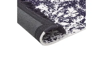 Matta Akarsu - Violett, vit, 80x150 cm - Textil & mattor - Mattor - Modern matta - Viskosmatta & konstsilkesmatta