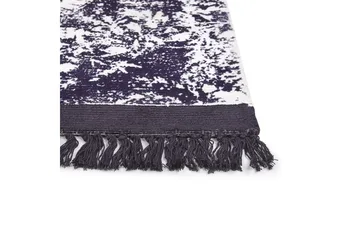 Matta Akarsu - Violett, vit, 80x150 cm - Textil & mattor - Mattor - Modern matta - Viskosmatta & konstsilkesmatta