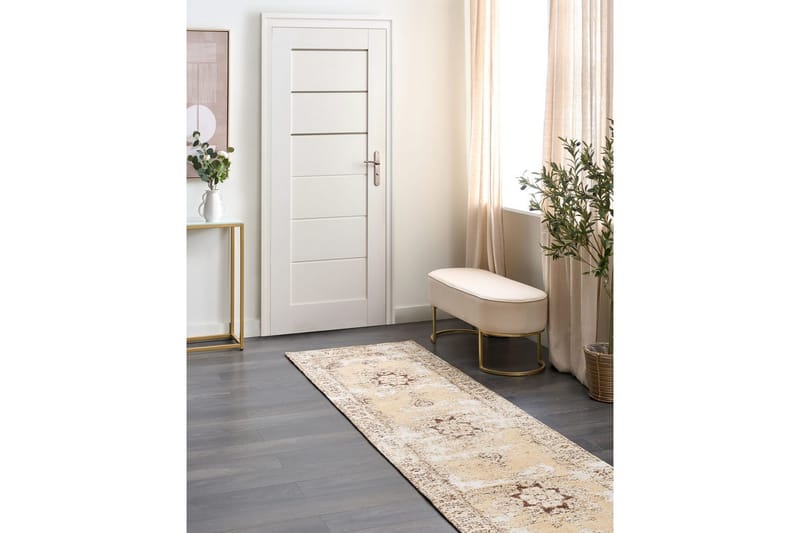 Matta Almus - Beige, brun, 80x300 cm - Textil & mattor - Mattor - Modern matta - Gångmattor