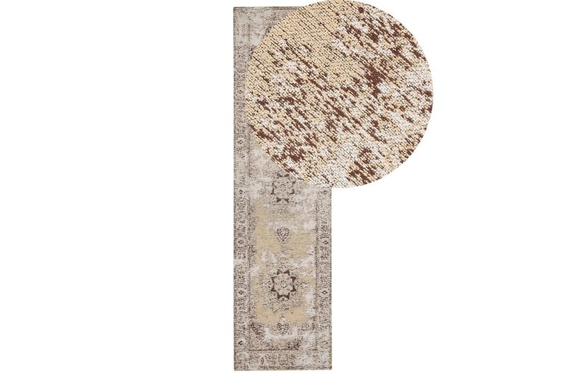 Matta Almus - Beige, brun, 80x300 cm - Textil & mattor - Mattor - Modern matta - Gångmattor