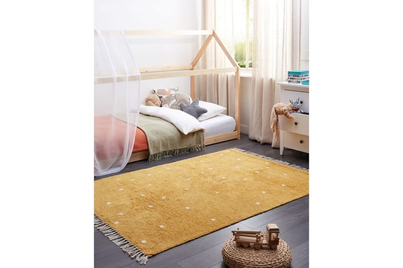 Matta Astaf - Gul - Textil & mattor - Mattor - Modern matta - Bomullsmatta