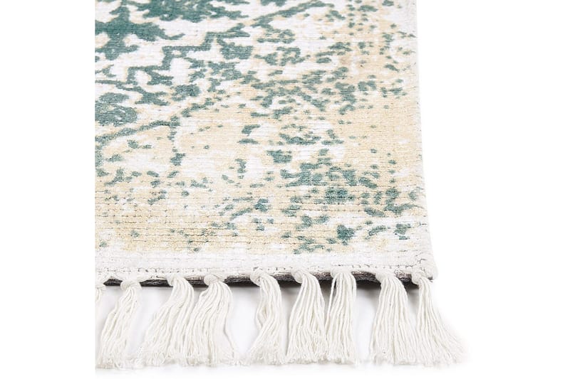 Matta Boyali - Beige, Grön, 80x150 cm - Textil & mattor - Mattor - Modern matta - Viskosmatta & konstsilkesmatta