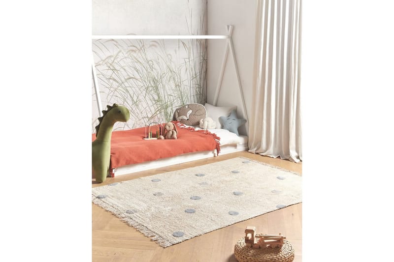 Matta Dardere - Beige, grå - Textil & mattor - Mattor - Modern matta - Bomullsmatta