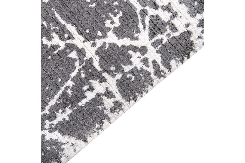 Matta Hanli - Grå, vit, 140x200 cm - Textil & mattor - Mattor - Modern matta - Viskosmatta & konstsilkesmatta