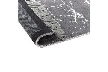 Matta Hanli - Grå, vit, 140x200 cm - Textil & mattor - Mattor - Modern matta - Viskosmatta & konstsilkesmatta