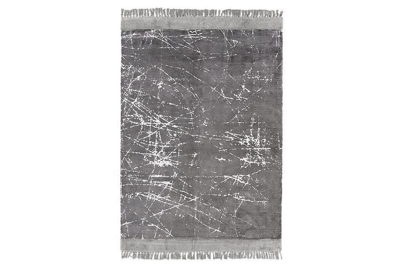 Matta Hanli - Grå, vit, 160x230 cm - Textil & mattor - Mattor - Modern matta - Viskosmatta & konstsilkesmatta