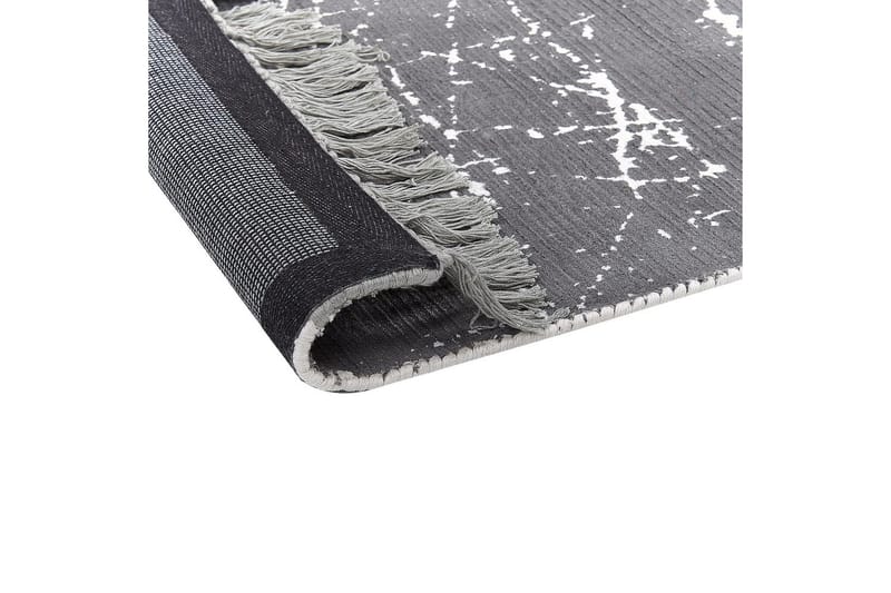 Matta Hanli - Grå, vit, 80x150 cm - Textil & mattor - Mattor - Modern matta - Viskosmatta & konstsilkesmatta