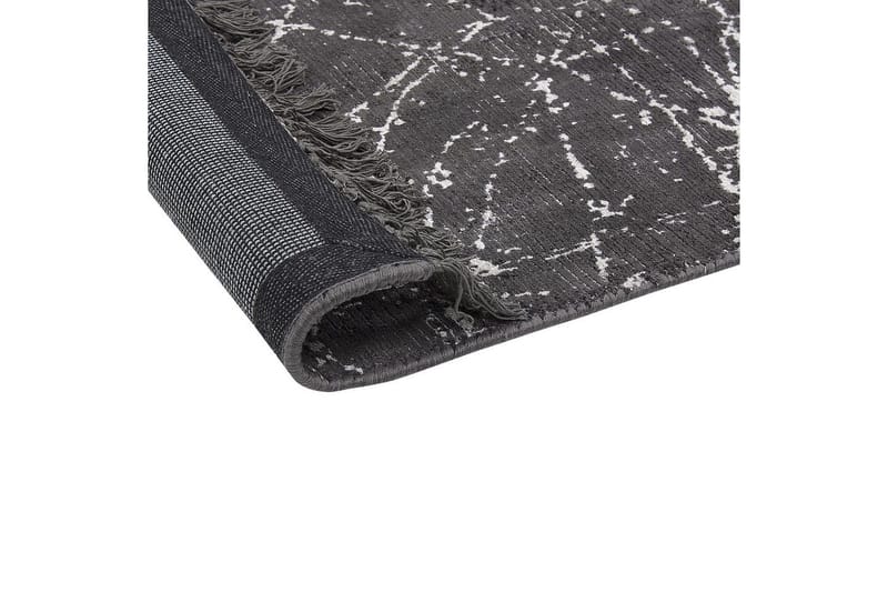 Matta Hanli - Mörkgrå, vit, 160x230 cm - Textil & mattor - Mattor - Modern matta - Viskosmatta & konstsilkesmatta