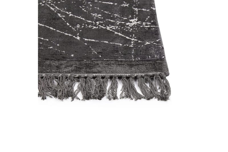 Matta Hanli - Mörkgrå, vit, 160x230 cm - Textil & mattor - Mattor - Modern matta - Viskosmatta & konstsilkesmatta