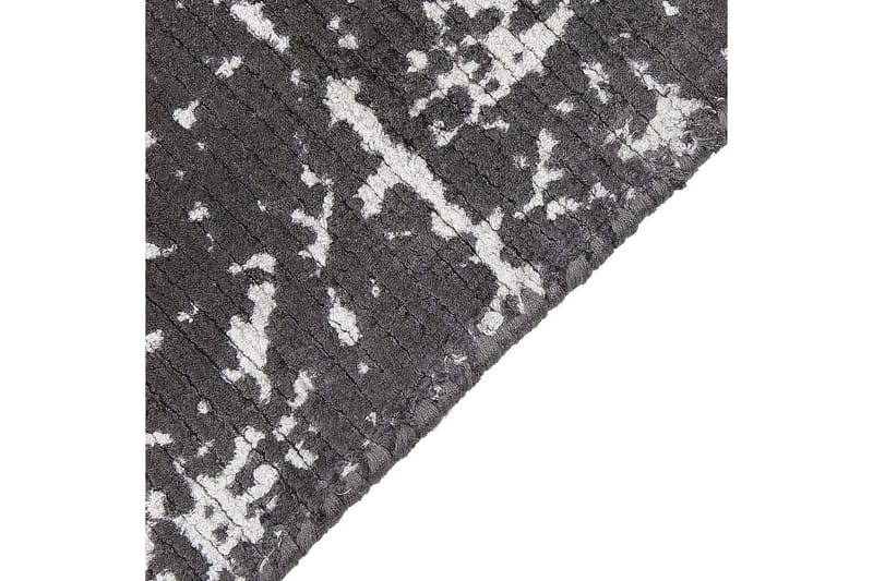 Matta Hanli - Mörkgrå, vit, 160x230 cm - Textil & mattor - Mattor - Modern matta - Viskosmatta & konstsilkesmatta