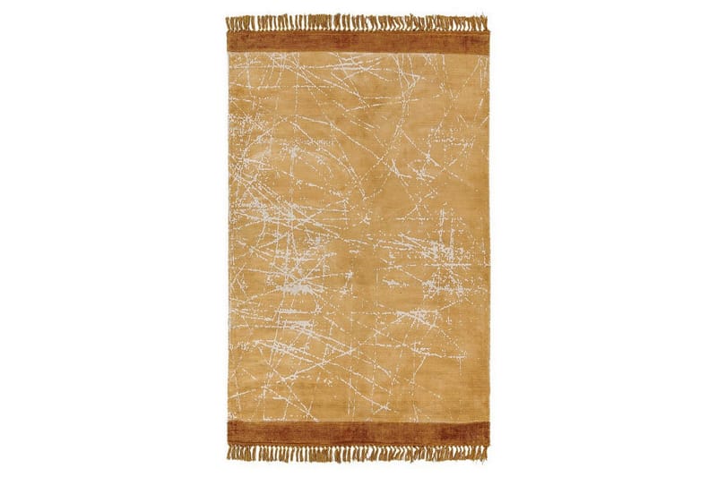 Matta Hanli, Orange, Vit, 140x200 cm