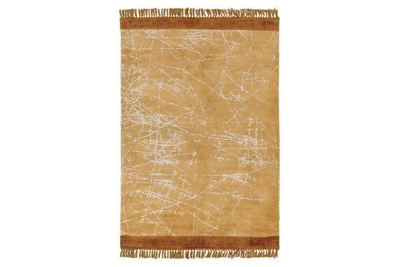 Matta Hanli, Orange, Vit, 160x230 cm
