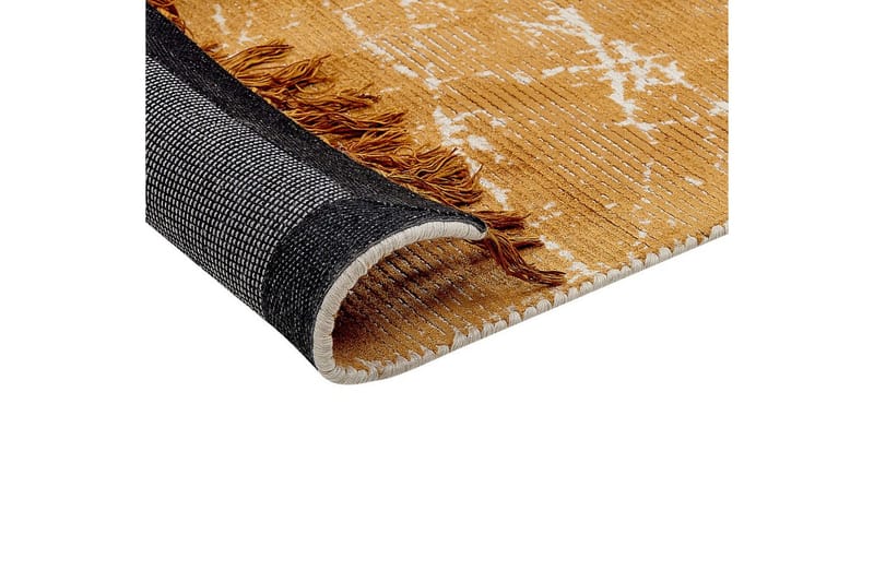 Matta Hanli - Orange, Vit, 160x230 cm - Textil & mattor - Mattor - Modern matta - Viskosmatta & konstsilkesmatta