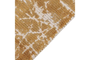 Matta Hanli - Orange, Vit, 80x150 cm - Textil & mattor - Mattor - Modern matta - Viskosmatta & konstsilkesmatta