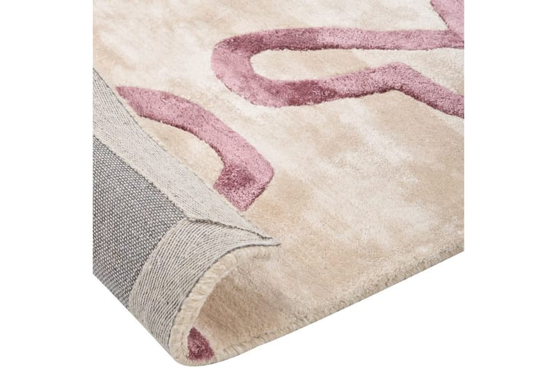 Matta Kappar - Beige, Rosa - Textil & mattor - Mattor - Modern matta - Viskosmatta & konstsilkesmatta