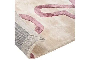 Matta Kappar - Beige, Rosa - Textil & mattor - Mattor - Modern matta - Viskosmatta & konstsilkesmatta