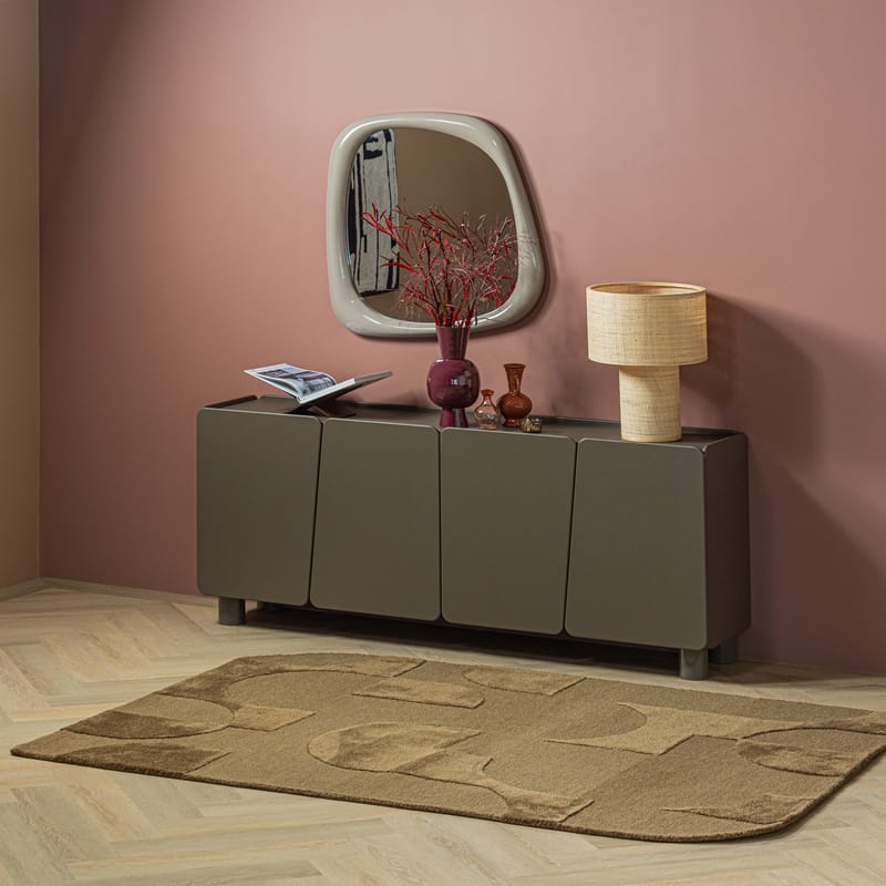 Matta Livo 160x160 cm - Brun - Textil & mattor - Mattor - Modern matta - Ullmatta