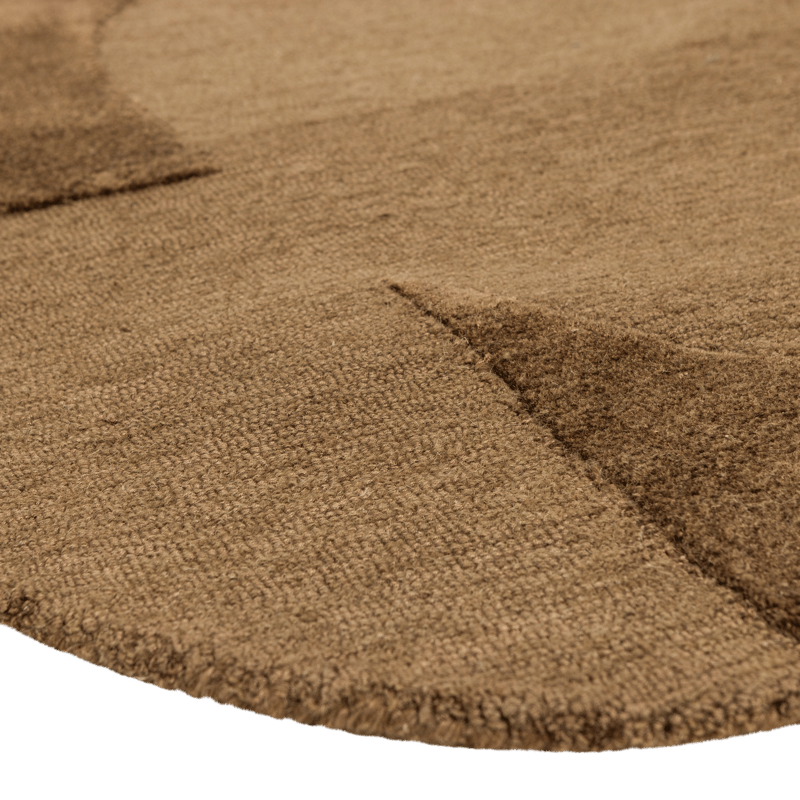 Matta Livo 160x160 cm - Brun - Textil & mattor - Mattor - Modern matta - Ullmatta