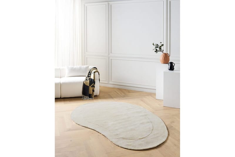 Matta Masso - Beige - Textil & mattor - Mattor - Modern matta - Viskosmatta & konstsilkesmatta