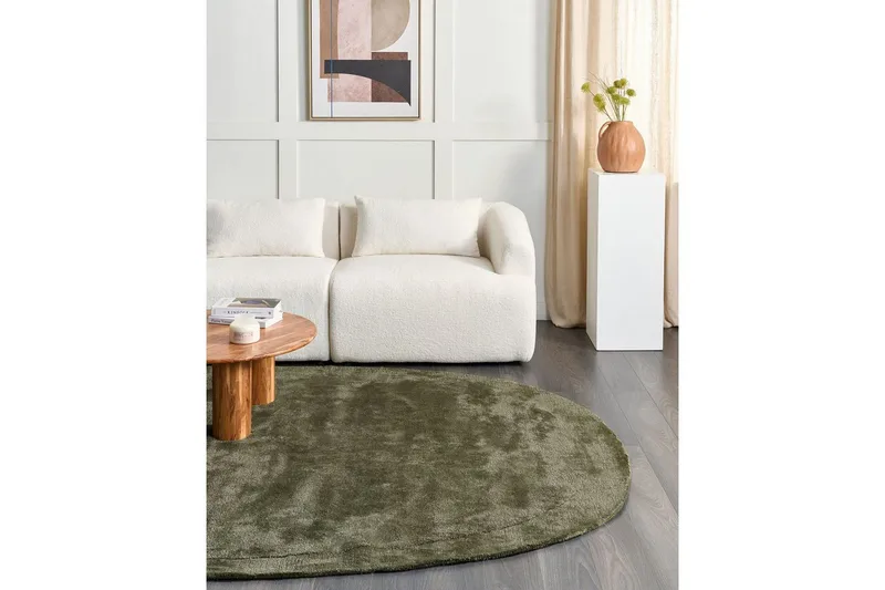 Matta Mitha - Grön - Textil & mattor - Mattor - Modern matta - Viskosmatta & konstsilkesmatta