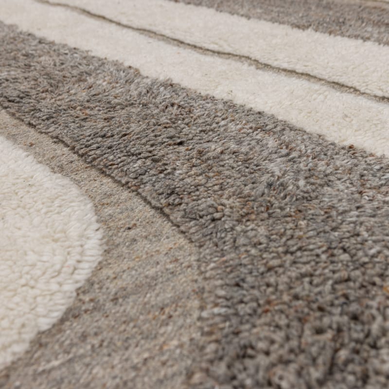 Matta Moro 170x240 cm - Grå/Vit - Textil & mattor - Mattor - Modern matta - Ullmatta