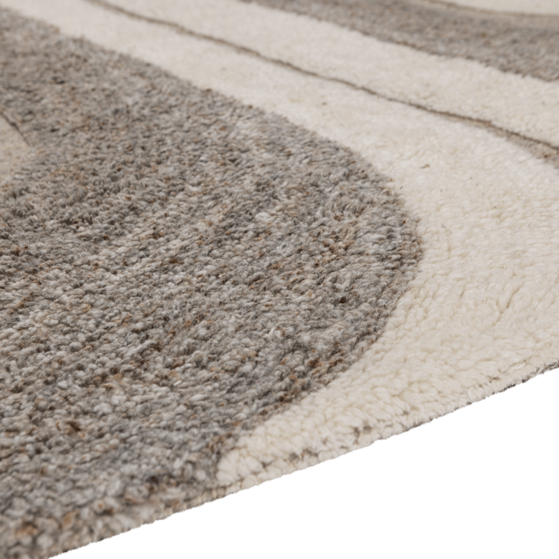 Matta Moro 170x240 cm - Grå/Vit - Textil & mattor - Mattor - Modern matta - Ullmatta