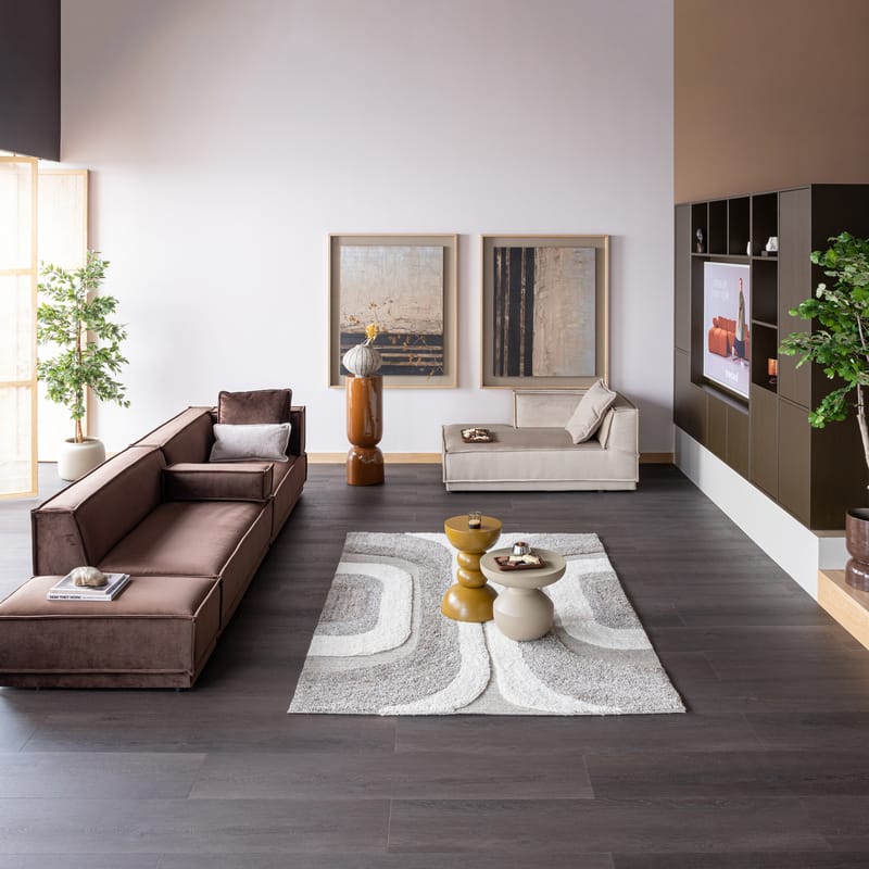 Matta Moro 170x240 cm - Grå/Vit - Textil & mattor - Mattor - Modern matta - Ullmatta