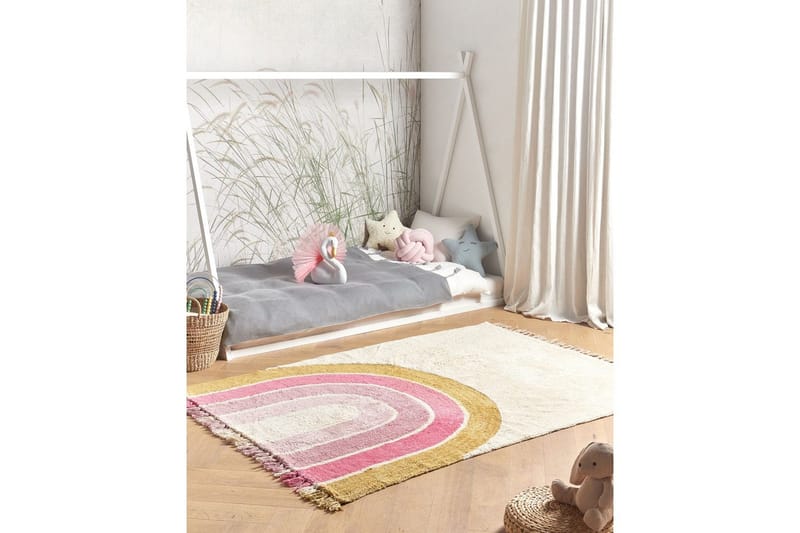 Matta Tatarli - Beige, rosa, gul - Textil & mattor - Mattor - Modern matta - Bomullsmatta