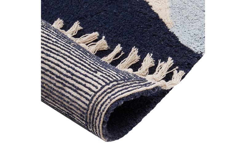 Matta Xinali - Blå, röd, beige, grå - Textil & mattor - Mattor - Modern matta - Bomullsmatta