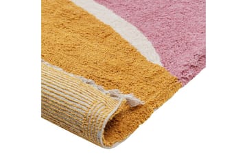 Matta Xinali - Rosa, gul, röd, beige - Textil & mattor - Mattor - Modern matta - Bomullsmatta