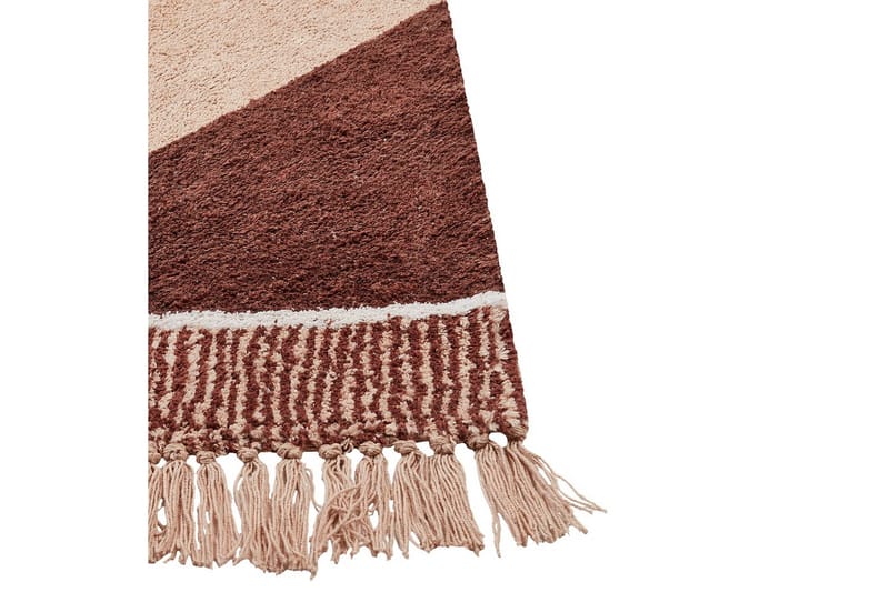 Matta Xuluf - Brun, Beige - Textil & mattor - Mattor - Modern matta - Bomullsmatta