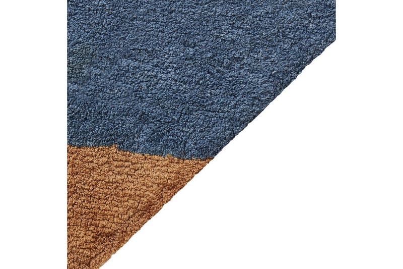 Matta Xuluf - Brun, Blå - Textil & mattor - Mattor - Modern matta - Bomullsmatta