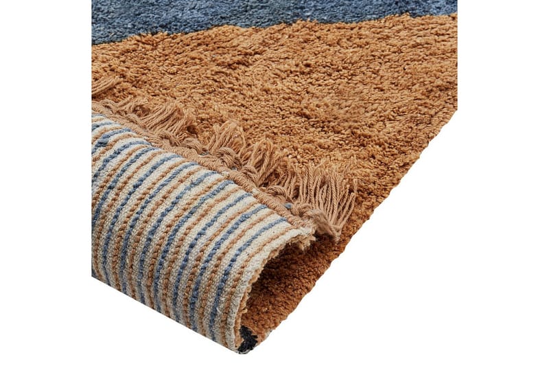 Matta Xuluf - Brun, Blå - Textil & mattor - Mattor - Modern matta - Bomullsmatta