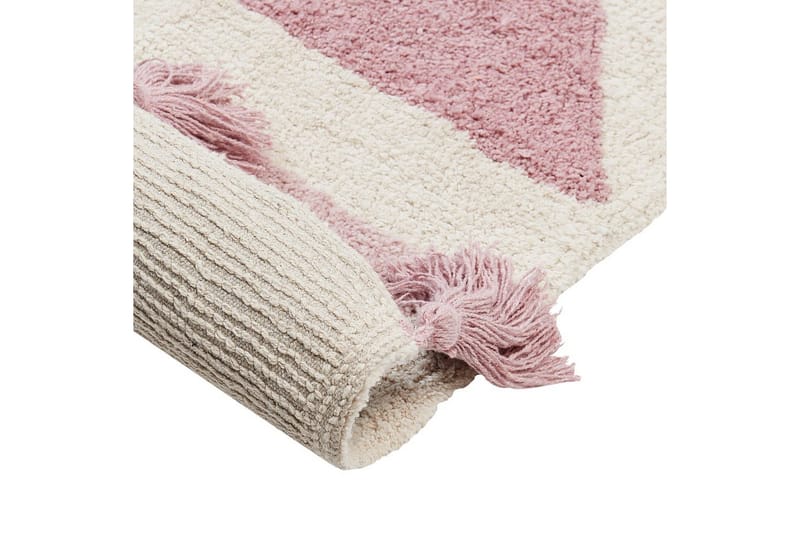 Matta Zaysan - Beige, rosa, lila, gul - Textil & mattor - Mattor - Modern matta - Bomullsmatta