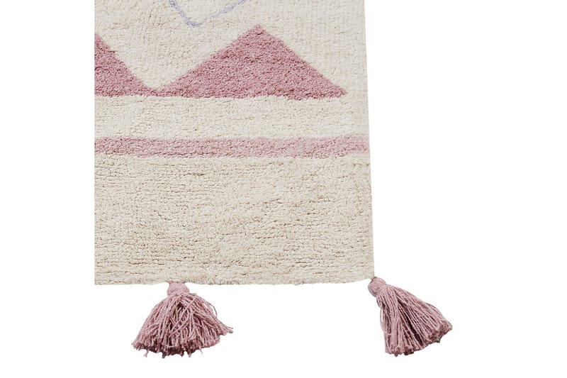 Matta Zaysan - Beige, rosa, lila, gul - Textil & mattor - Mattor - Modern matta - Bomullsmatta