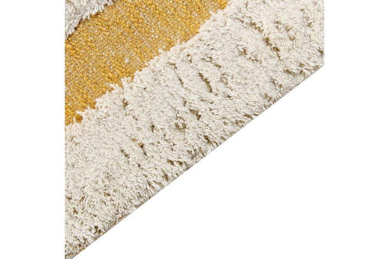 Matta Perai - Vit, Gul, 160x230 cm - Textil & mattor - Mattor - Modern matta - Bomullsmatta
