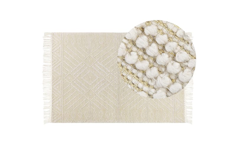 Mavikent Ullmatta 160x230 cm - Beige - Textil & mattor - Mattor - Modern matta - Ullmatta