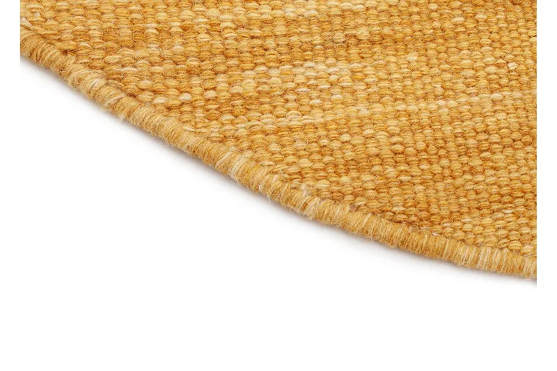 Birka Ullmatta Rund 240 cm - Gul - Textil & mattor - Mattor - Modern matta - Ullmatta