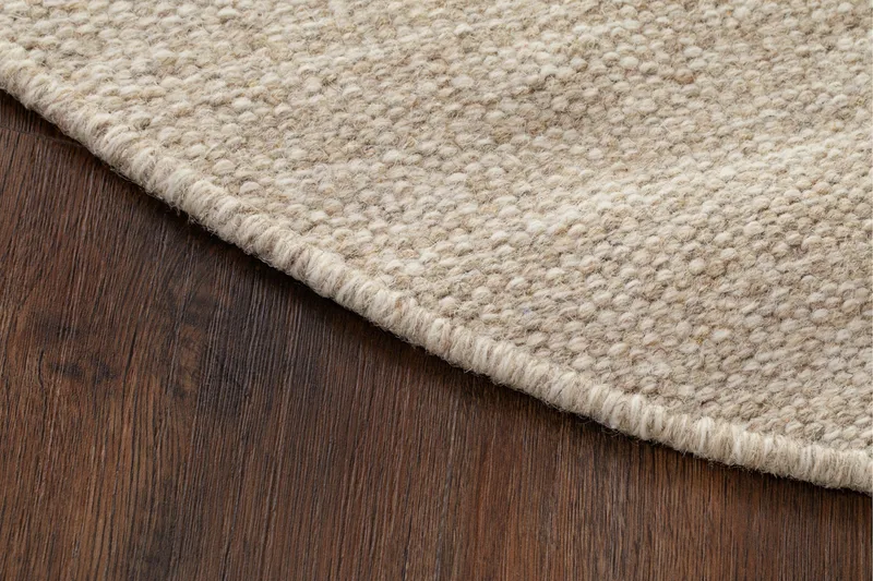 Birka Ullmatta Rund 240 cm - Linne - Textil & mattor - Mattor - Modern matta - Ullmatta