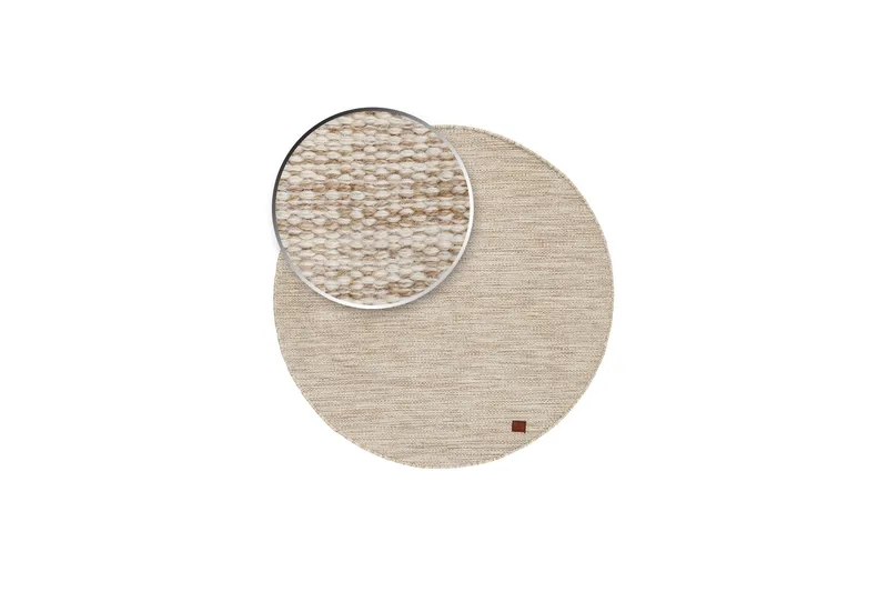 Birka Ullmatta Rund 300 cm - Natur - Textil & mattor - Mattor - Modern matta - Ullmatta