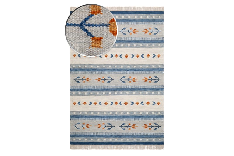 Fagersta Ullmatta 140x200 cm - Blå - Textil & mattor - Mattor - Modern matta - Ullmatta